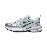 卡帕（Kappa）老爹鞋子男鞋厚底增高运动鞋透气休闲鞋 鹭羽白 40 