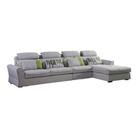 掌上明珠家居（M&Z）布艺沙发客厅雪尼尔沙发可拆洗直排三人位现代简约沙发组合 左三位+右三位【小款约3.36米】