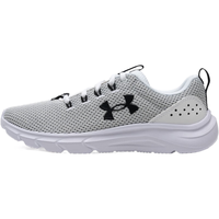 安德玛（UNDERARMOUR）男鞋跑步鞋 24冬季户外跑鞋轻便休闲鞋缓震耐磨运动鞋子男 灰白色/缓震回弹/速发 44.5(内长28.5cm) 强韧/弹性/缓震/白色