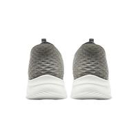 斯凯奇（Skechers）男鞋秋季懒人回弹一脚蹬运动鞋时尚软底缓震舒适透气健步休闲鞋 灰色 43