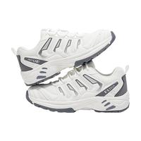 飞跃(Feiyue)男鞋运动鞋2025冬季透气登山跑步鞋子男潮厚底增高休闲老爹鞋潮鞋 白/灰 43