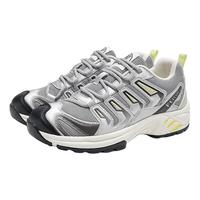 飞跃(Feiyue)男鞋运动鞋2025冬季透气登山跑步鞋子男潮厚底增高休闲老爹鞋潮鞋 银色 36