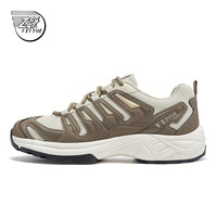 飞跃（Feiyue）运动鞋男鞋女鞋春秋季透气登山跑步鞋子男潮厚底增高休闲老爹鞋潮 卡其/棕 42码