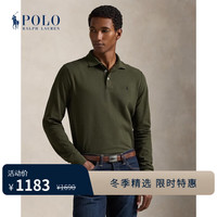 RALPH LAUREN Polo Ralph Lauren 拉夫劳伦 男装 25秋修身版网眼布Polo衫RL19937 300-橄榄绿 XL 偏大