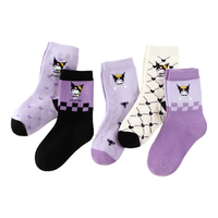 凯蒂猫Hello Kitty儿童抗菌袜子春秋防臭袜女童中筒袜短袜 UKU4023搭色 22cm 20-22cm适合8-10岁