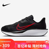 NIKE 男子跑步鞋减震 QUEST 6 运动鞋FD6033-011黑红45