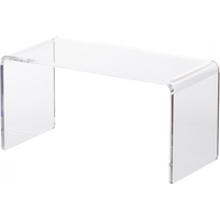 霜山亚克力化妆品置物架厨房收纳架桌面透明塑料分隔架手办展示架 S号-1个(长21.2宽10.1高10.5cm)