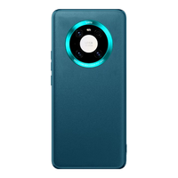 Smorss适用华为mate40手机壳 mate40/e素皮保护套高档奢华超薄全包防摔抗指纹商务男女款硅胶软壳 青山黛 【Mate40】青山黛丨官同素皮