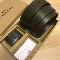 COACH 男士牛皮压花腰带 F55157