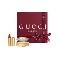 GUCCI 柔雾丝绒彩妆礼盒 粉饼口红套装 217