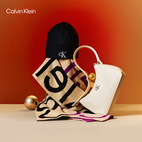 卡尔文·克莱恩 ck羊毛混纺休闲柔软围巾