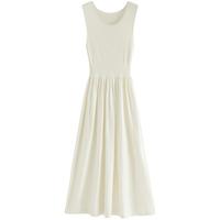 范思蓝恩23FS14060法式针织连衣裙女秋冬新款方领背心裙