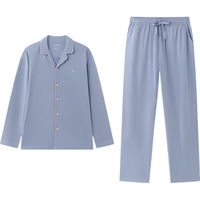 全棉时代男女士睡衣【7A抗菌软弹针织】家居服套装