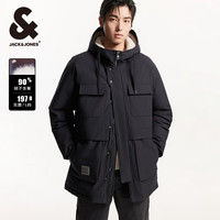 杰克琼斯 杰克·琼斯（JACK&JONES）秋冬季男士保暖外羽绒服合集 224412084黑色 M 175