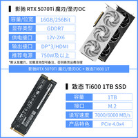 移动端：影驰 GeForce RTX 5070/5070Ti 星曜LUNA OC台式主机电脑电竞显卡