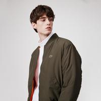 限尺码：LACOSTE 法国鳄鱼男装秋冬棒球服棉服外套两面穿飞行员夹克