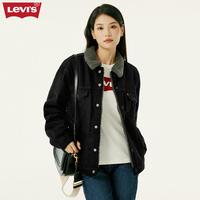 Levi's 李维斯男士牛仔外套夹克仿羊羔绒修身上衣
