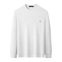 【网眼斜纹提花】春季简约设计质感亲肤休闲男士圆领卫衣T恤男