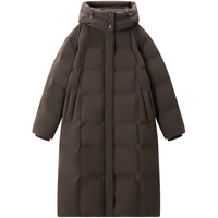 太平鸟 【巧克力多格puff羽绒服】太平鸟25年冬加厚中长款外套
