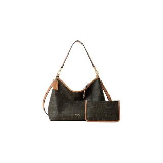 菲安妮 老花托特包软hobo流浪包高级通勤小众斜挎包包女