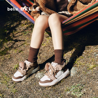 BeLLE/百丽 卡皮熊兔子高帮加绒儿童运动鞋