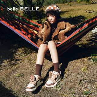 BeLLE/百丽 卡皮熊兔子高帮加绒儿童运动鞋