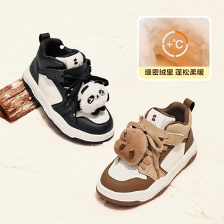 BeLLE/百丽 卡皮熊兔子高帮加绒儿童运动鞋