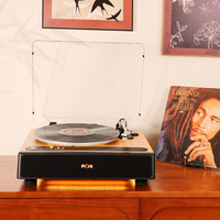 马利之家 铁三角唱放一体式 蓝牙黑胶唱片机 复古留声机