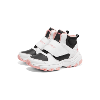 Skechers斯凯奇童鞋男女童棉鞋儿童雪地靴冬加绒鞋防寒靴子8701648L 男童--BKMT
