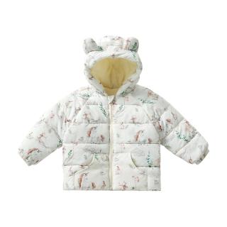 ELLE baby宝宝棉服2025冬季男童保暖棉衣女童加厚连帽外套
