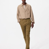 优衣库 男女装修身无褶长裤休闲裤子直筒通勤479338