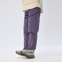 波司登（BOSIDENG）25年秋冬羽绒裤男女儿童5A抗菌宽松休闲保暖长裤T250130070DS 葡香紫6362 165 /70A