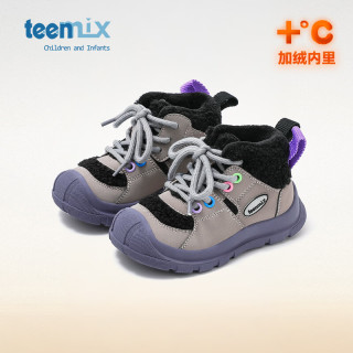 天美意（TEENMIX）天美意童鞋儿童运动鞋秋冬款男女童跑步鞋透气休闲鞋棉鞋 紫色 29