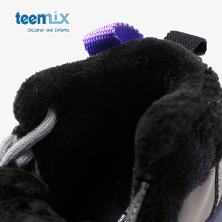 天美意（TEENMIX）天美意童鞋儿童运动鞋秋冬款男女童跑步鞋透气休闲鞋棉鞋 紫色 29
