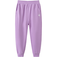 巴拉巴拉童装裤子2024春装儿童运动裤中大童女童休闲长裤时尚 粉紫70001 165cm