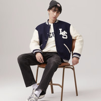 Levi's 男士3M新雪丽美式高街插肩宽松棒球外套