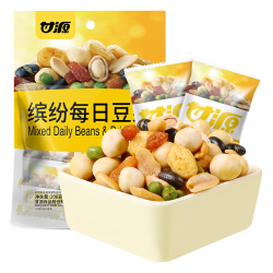 甘源 缤纷每日豆果208g坚果炒货干果解馋风味出游休闲零食独立小包