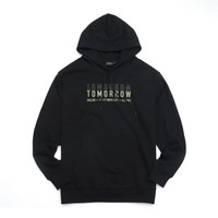 Akseries AKCLUBAK 新款复古休闲标语印绣花组合连帽卫衣