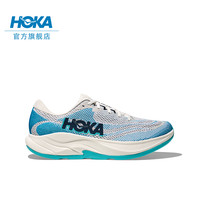 HOKA RINCON 4 轻量透气防滑耐磨男款跑步鞋 霜白色/天际蓝 41码