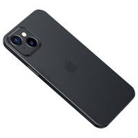ZMOVERT 适用于苹果14手机壳iphone14超薄磨砂14透明镜头全包防摔女男款  苹果14 Plus【透黑色】超薄磨砂+不沾指纹 再获9D防爆膜