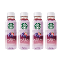 星巴克（Starbucks）咖啡饮料 星茶饮咖啡拿铁咖啡 星茶咖系列浓郁香气 莓莓黑加仑茶330ml*4瓶