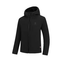 乔丹 金标P棉|冬季运动棉服男士连帽保暖风衣2025冬季防水登山外套