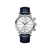 PLUS会员：IWC 柏涛菲诺计时 银盘蓝针 鳄鱼皮 自动机械男表 IW391407 39mm