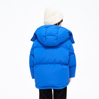 little MO&Co.亲子装 童装冬季男童女童三防羽绒服儿童外套 宝蓝色 130 130/60