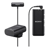 索尼(SONY)麦克风话筒 Vlog拍摄数码相机外接视频录音 ECM-W2BT+LV1 领夹麦克风套装 标配