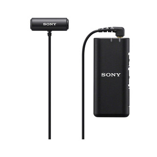 索尼（SONY）麦克风话筒 Vlog拍摄数码相机外接视频录音 ECM-W2BT+LV1 领夹麦克风套装 标配