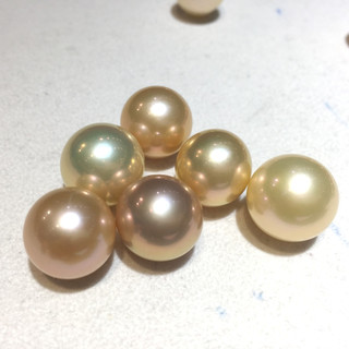 滴水成珠南珠世家 滴水成珠 粉色淡水珍珠散珠裸珠半孔珠正圆形diy用珠 8-9mm