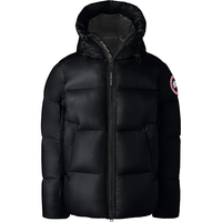 PLUS会员、今日必买：CANADA GOOSE Crofton 男女同款短款羽绒服派克大衣大鹅羽绒服 2252M 61 黑色