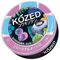 金津KOZED圆罐叶黄树脂软糖蓝莓味 138g 果汁软糖 休闲解馋 儿童糖果