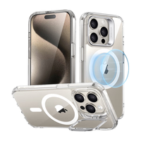  ESR/亿色 防摔 iPhone15 Pro Max手机壳 隐形镜头支架 磁吸保护套 透明气囊  ABS+PC